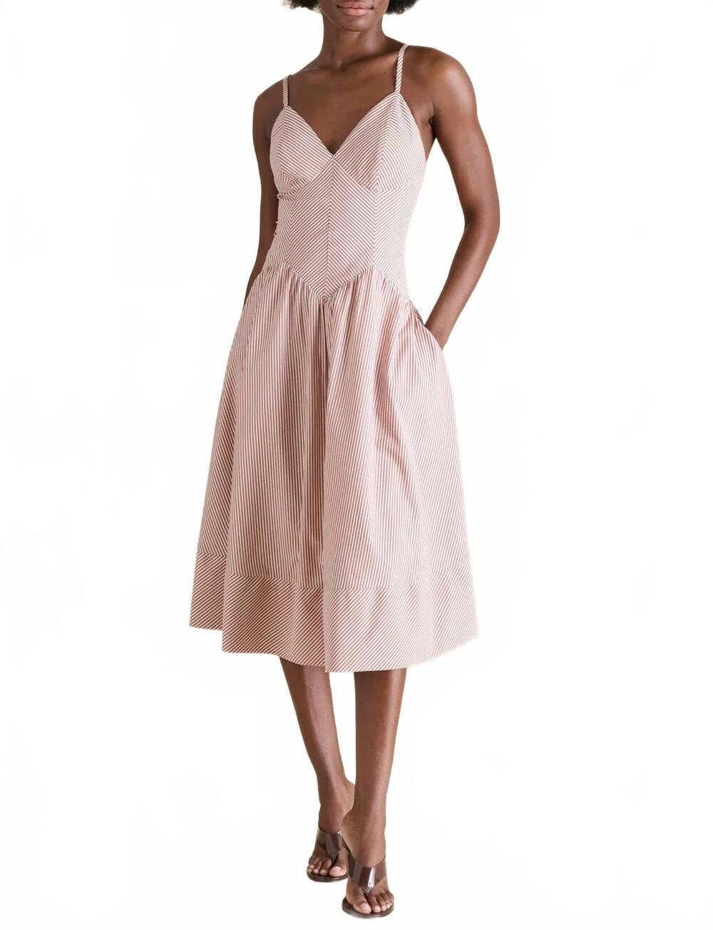 NEW STEVE MADDEN una midi dress in caramel cafe